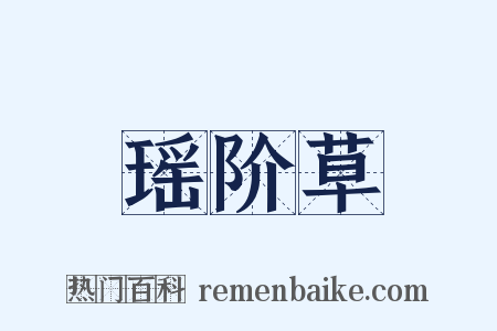 瑶阶草是什么意思的图片